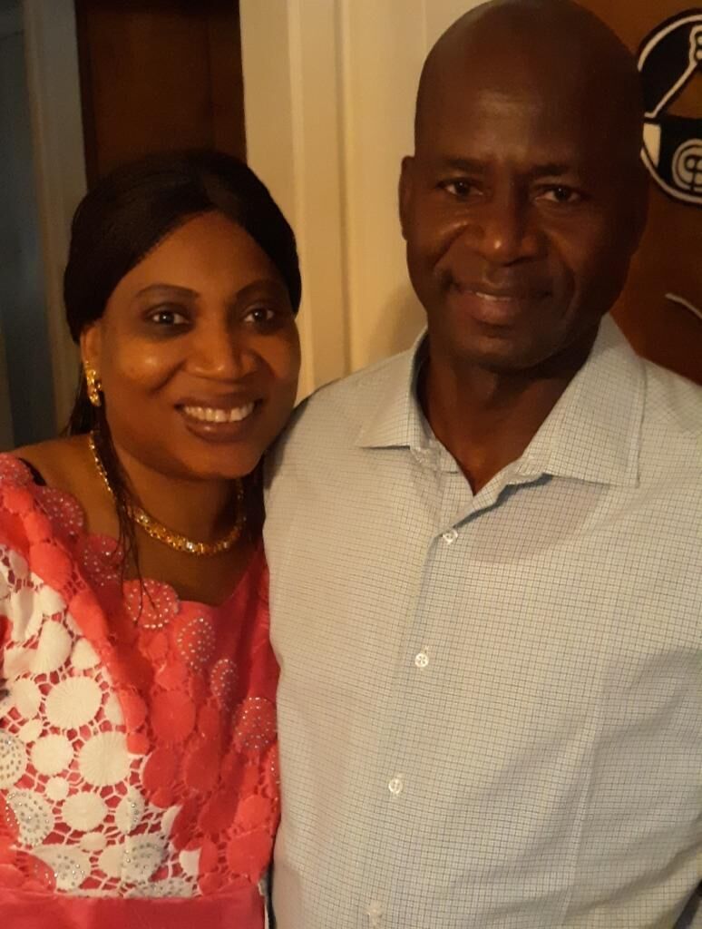 Djibril Coulibaly, with his wife, Maïmouna.